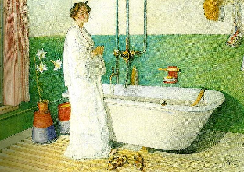 lisbeth -badrummet, Carl Larsson